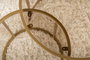 Nordure Juego de Mesas de Café 60x43x60cm y 42x39x42cm, Vidrio Templado y Metal, Oro y Bronce